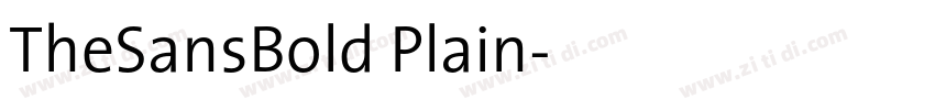 TheSansBold Plain字体转换